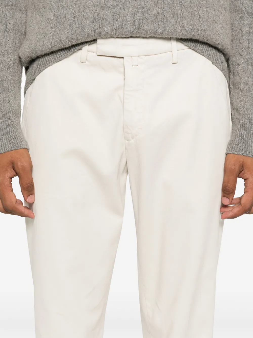 Briglia 1949 Skinny katoenen chino Beige