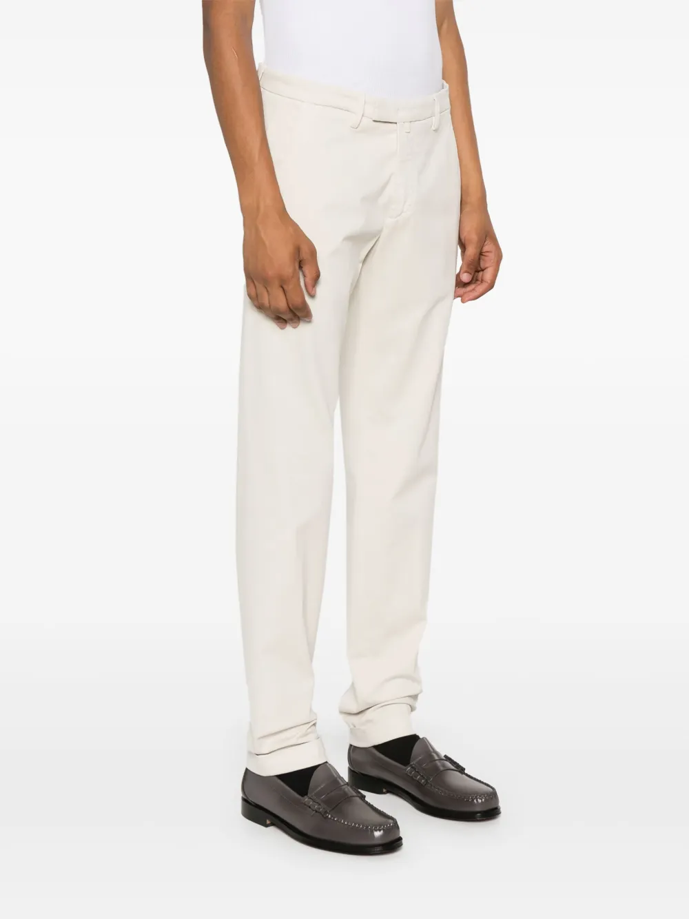 Briglia 1949 Skinny katoenen chino Beige