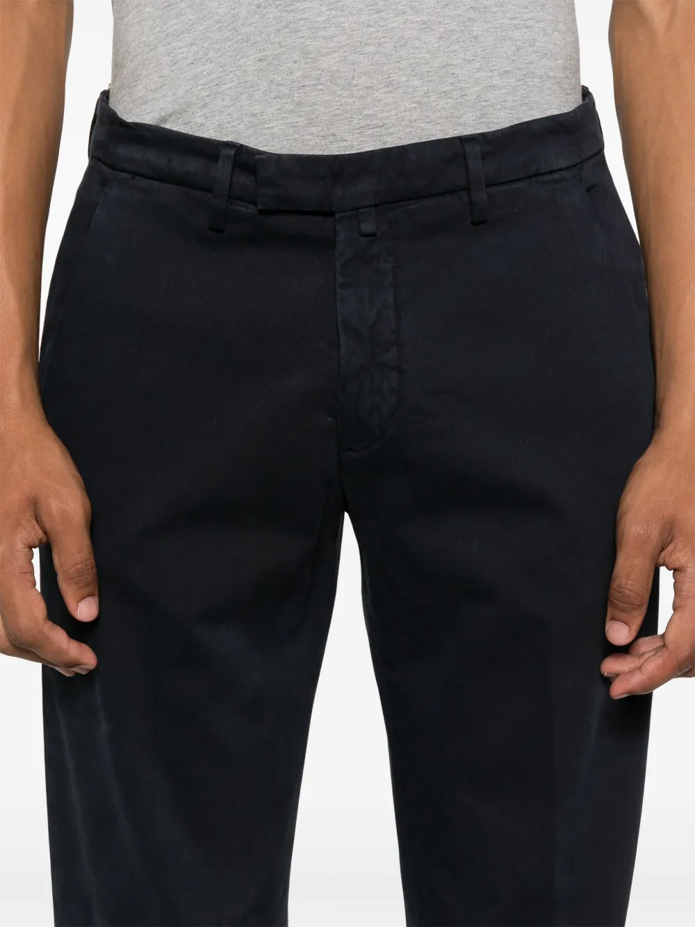 Briglia 1949 Skinny katoenen chino Blauw