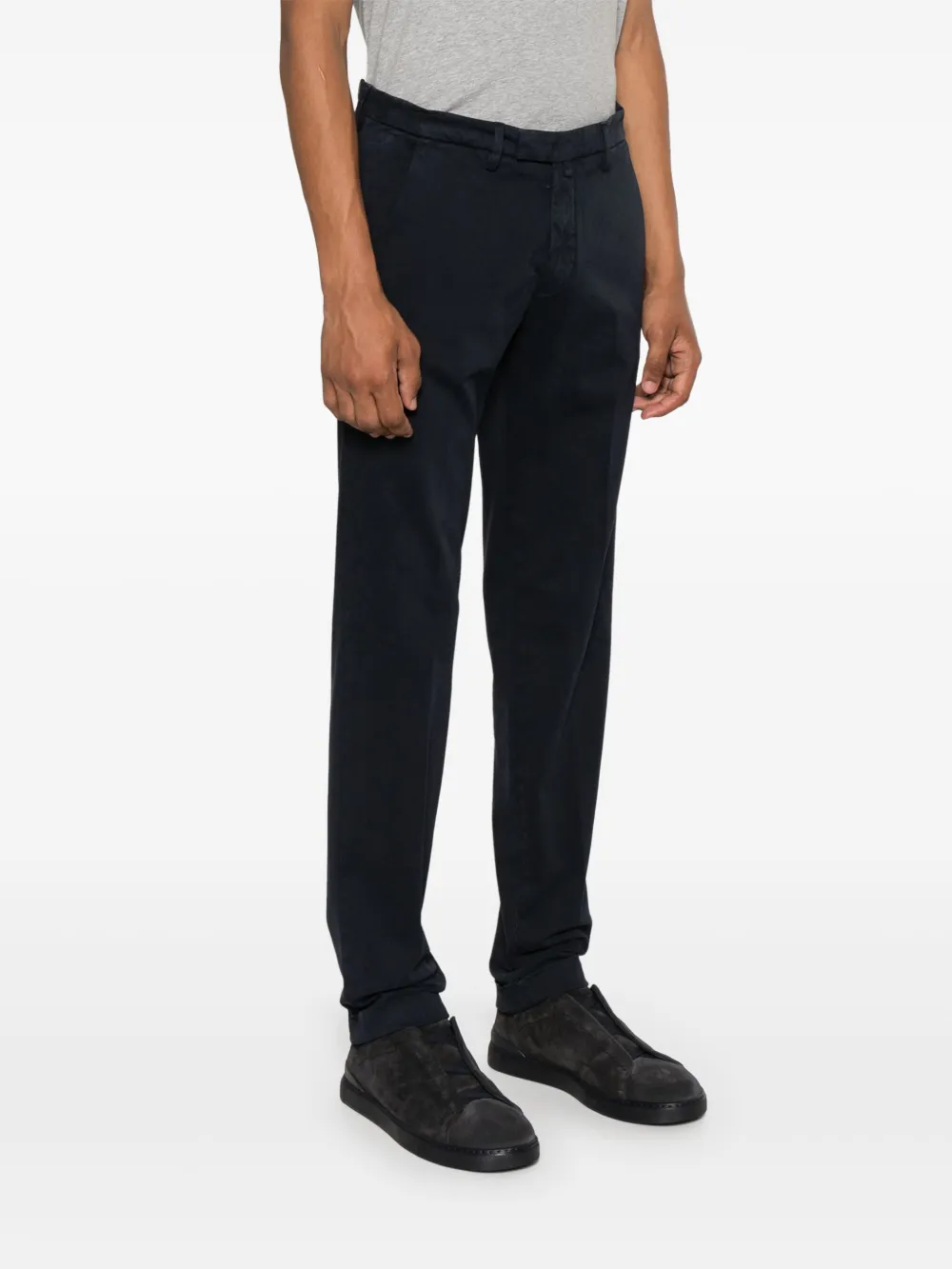 Briglia 1949 Skinny katoenen chino Blauw