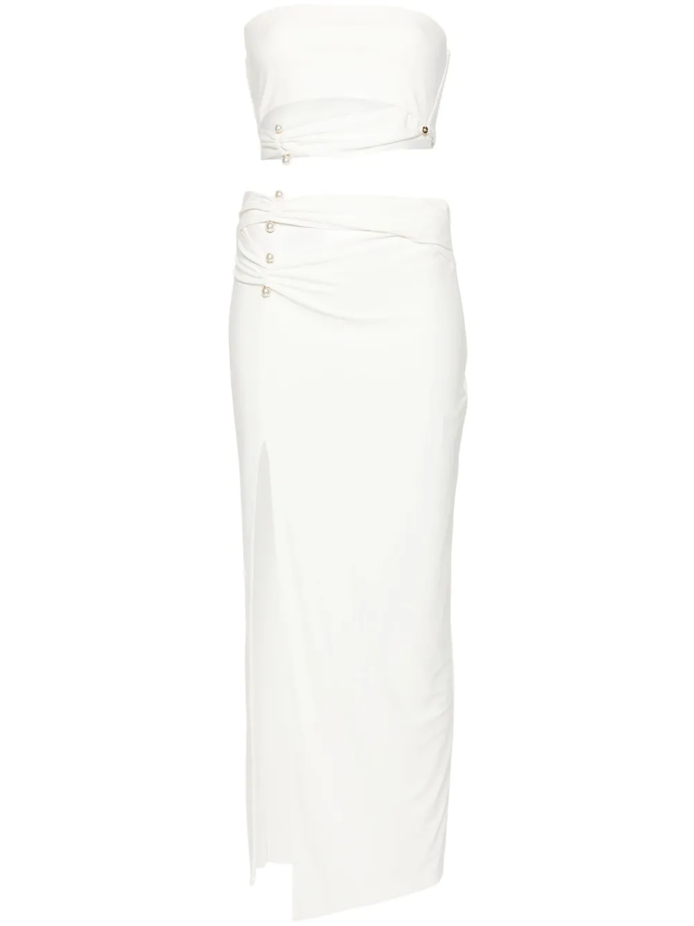 NISSA Set con perle - Bianco