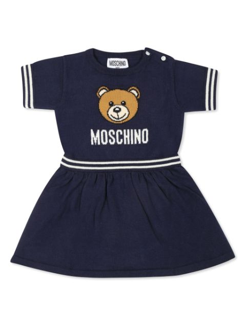 Moschino Kids robe à motif Teddy Bear