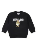 Moschino Kids Teddy-logo sweatshirt - Black