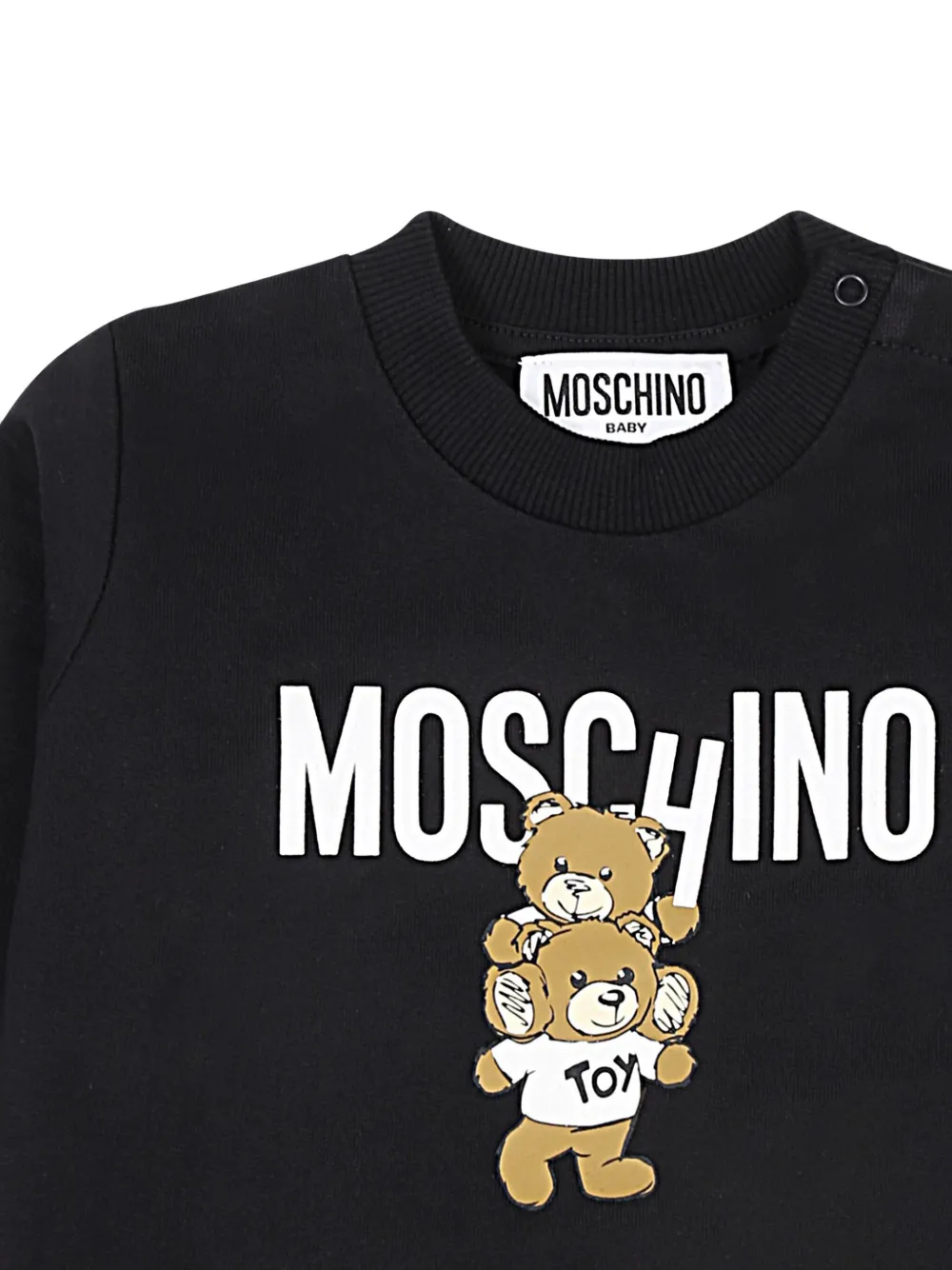 Moschino Kids Sweater met teddybeerlogo Zwart