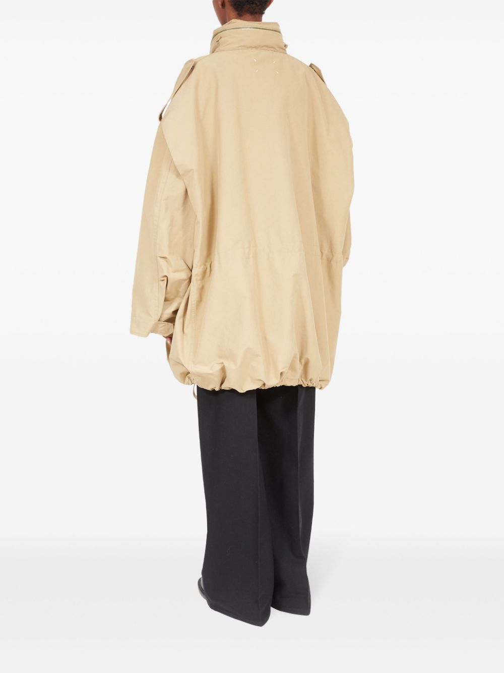 Maison Margiela zip-fastening oversized coat Women