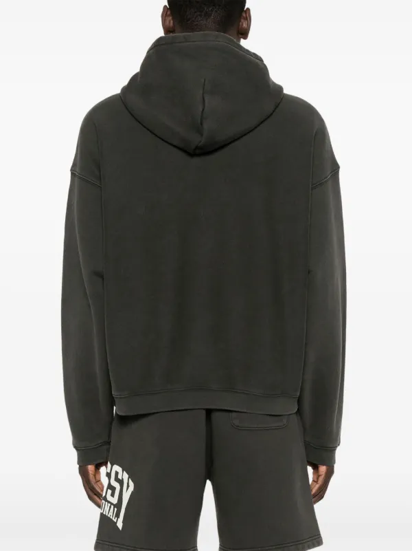 Stussy Felpa International Con Cappuccio Nero FARFETCH IT