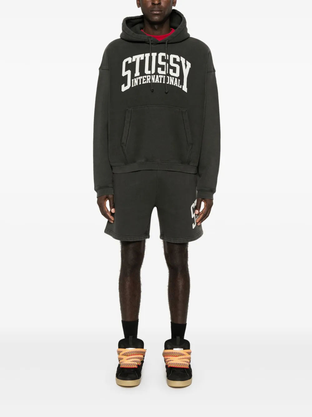 Stüssy International hoodie - Zwart