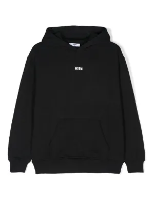 MSGMキッズ　 黒パーカー　150 MSGM Kids ロゴ パーカー | グレー | FARFETCH JP