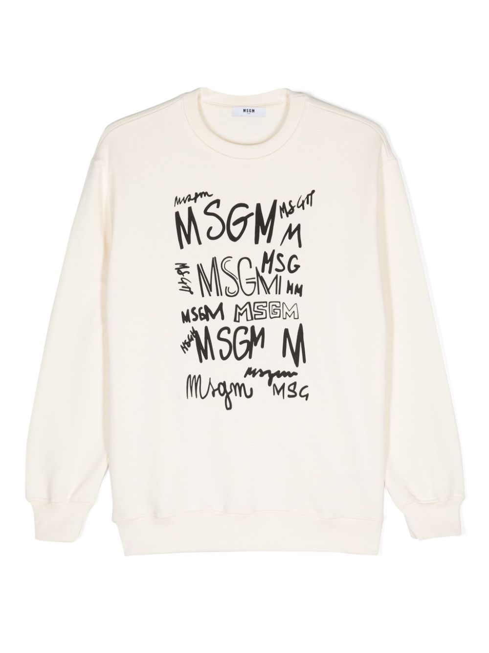 MSGM LOGO-PRINT COTTON SWEATSHIRT 