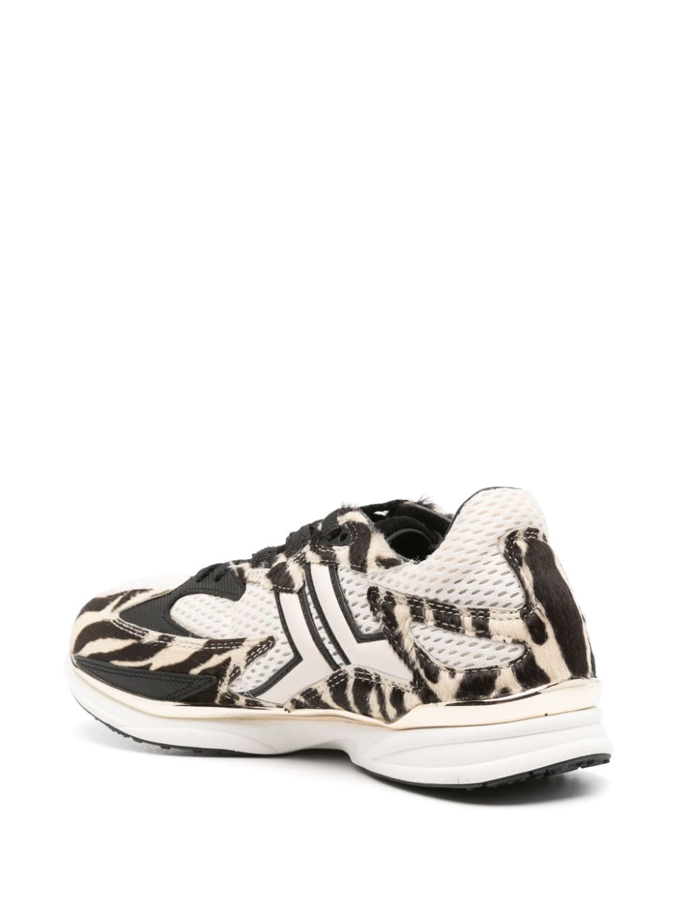 Shop Lanvin Logo-embroidered Sneakers In Neutrals