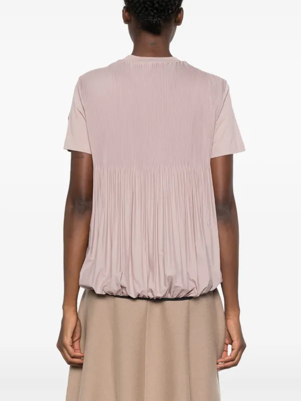 Moncler プリーツパネル Tシャツ | ピンク | FARFETCH JP