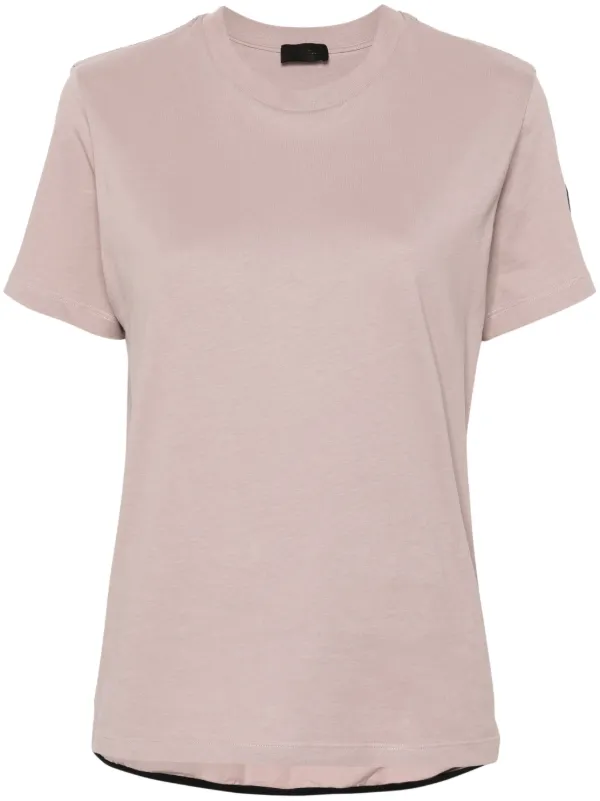 MONCLER プリーツ入り Tシャツ Moncler プリーツ Tシャツ | ブラック | FARFETCH JP