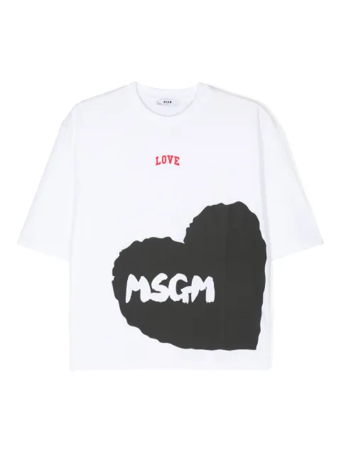MSGM Kids logo-print cotton T-shirt