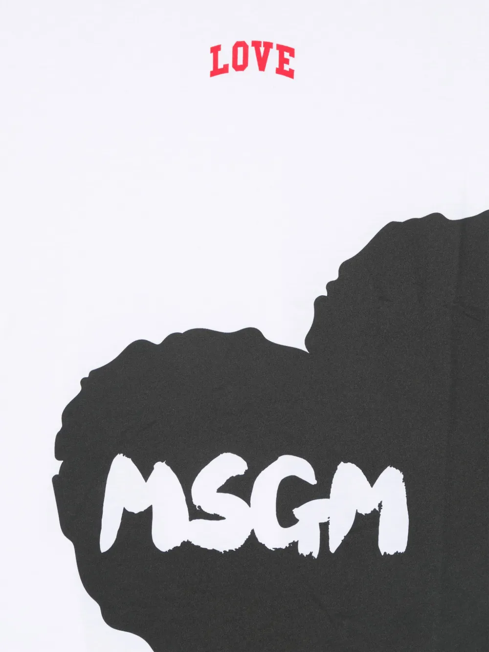 MSGM Kids Katoenen T-shirt met logoprint Wit