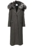 Blumarine herringbone coat - Grey