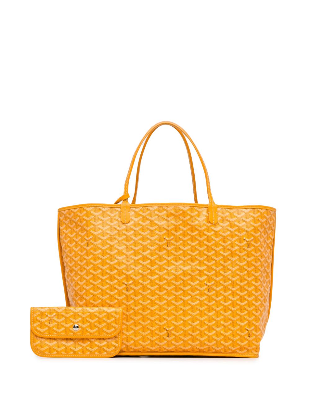 Goyard Pre Owned Tote Goyardine Reversible Anjou GM 2017 Amarillo FARFETCH MX