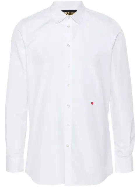 Moschino camisa con corazón bordado