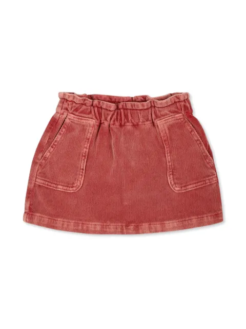ETRO KIDS logo-embroidered cotton-blend skirt 