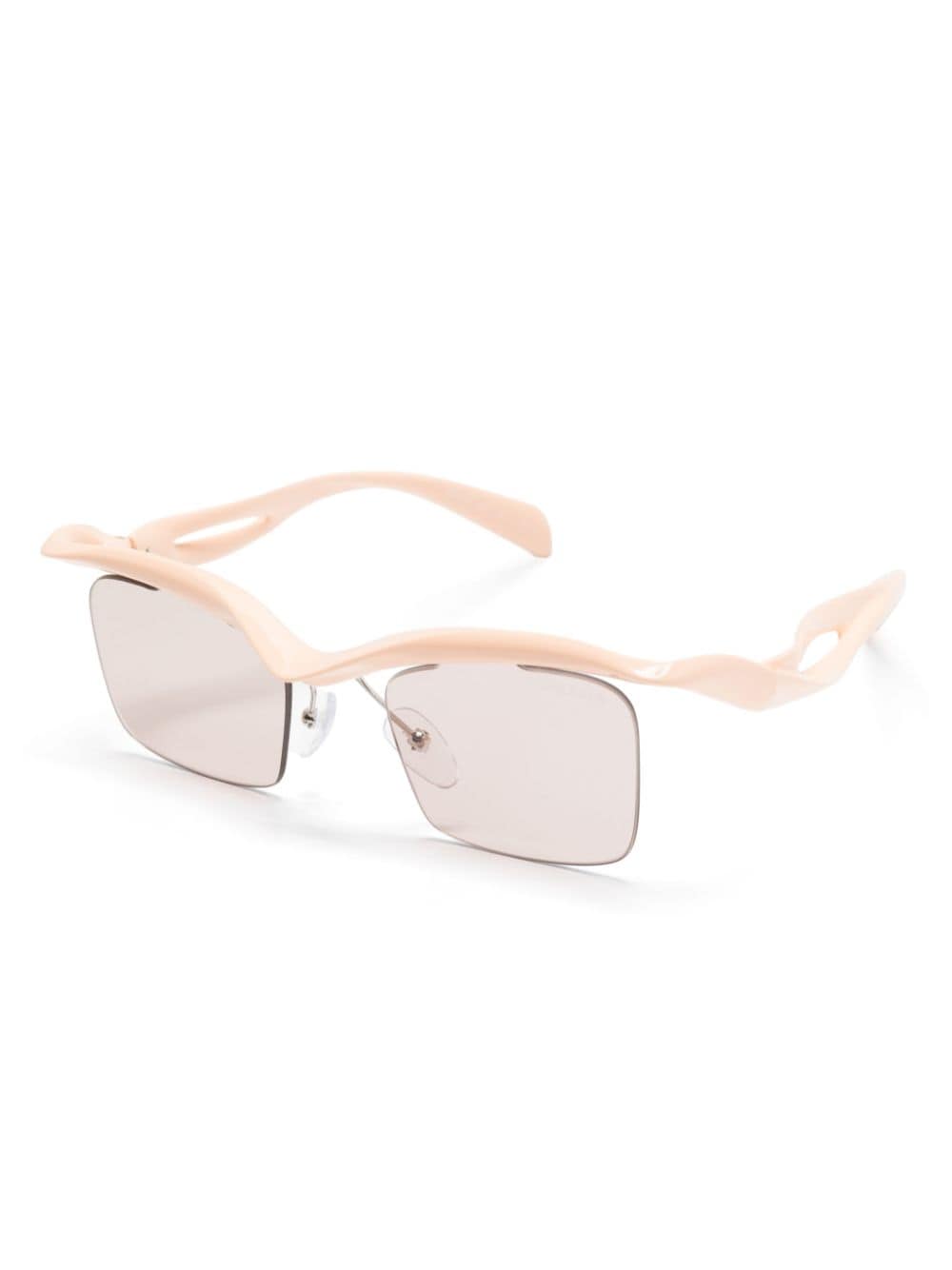 Prada Eyewear Morph zonnebril met vierkant montuur - Beige