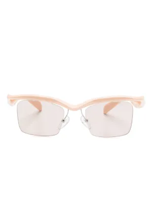 Prada Eyewear キャットアイ サングラス | ブラック | FARFETCH JP