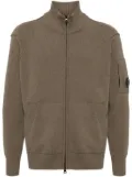 C.P. Company waffle-knit roll-neck cardigan - Brown