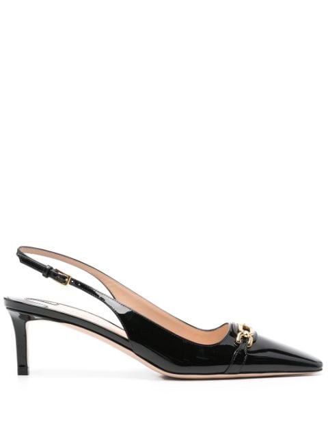 TOM FORD Scarpin de couro com salto 65mm