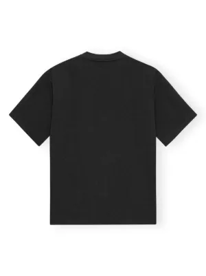 GANNI ブラック Tシャツ 月と星デザイン Ganni ウィメンズ tシャツ | SSENSE 日本