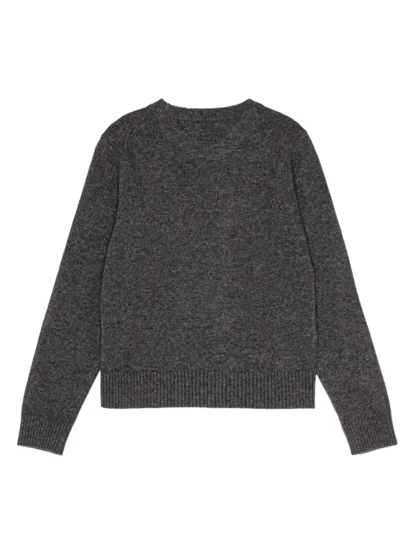 GANNI intarsia-knit Tiger Jumper | Grey | FARFETCH