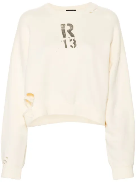 R13 sudadera corta
