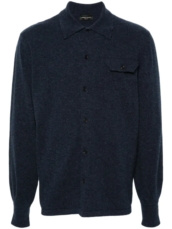 Roberto Collina Cardigan Stile Camicia | Blu | FARFETCH IT