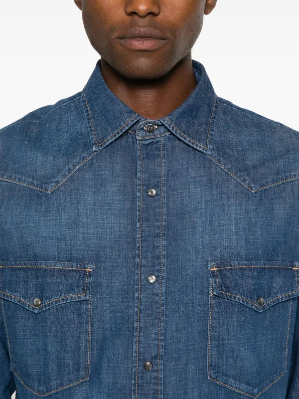 Camicie Jacob Cohen Jacob Cohën Camicia Denim Western Blu