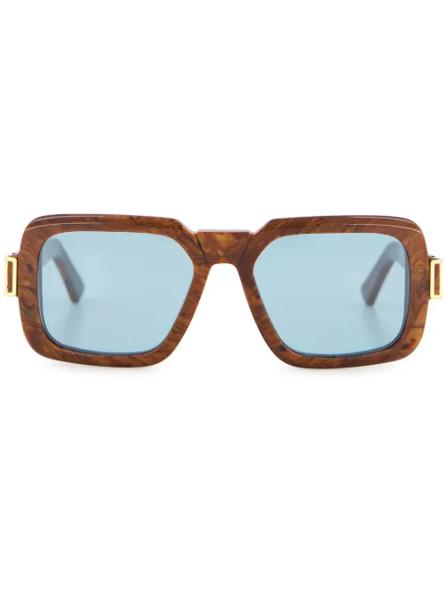 Lunettes de soleil Zamalek à effet écaille de tortue - Retrosuperfuture - Modalova