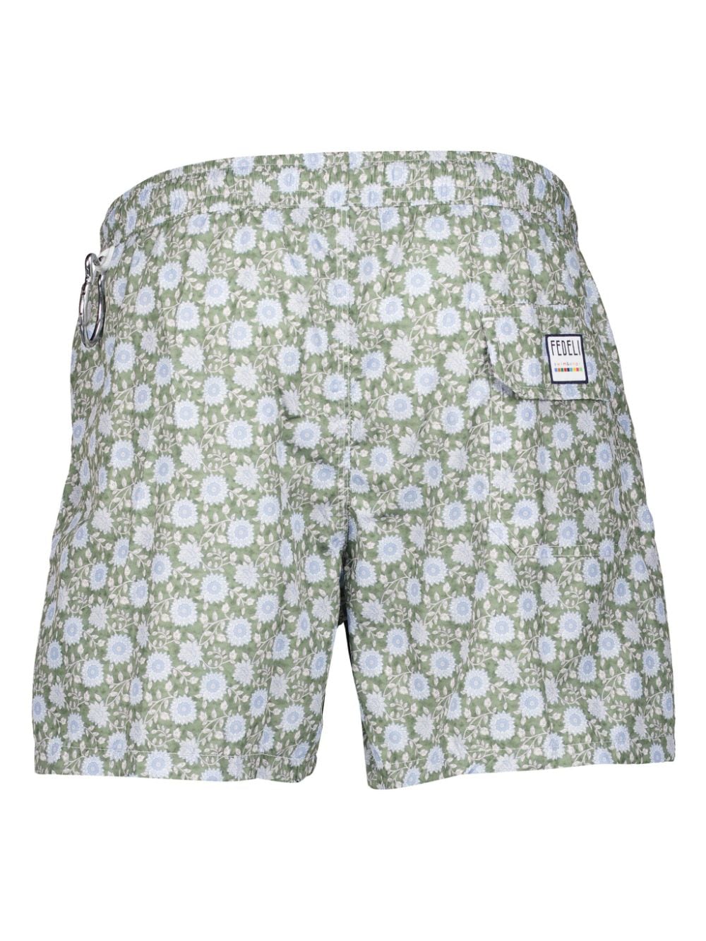 Shop Fedeli Patterned Shorts In Blue