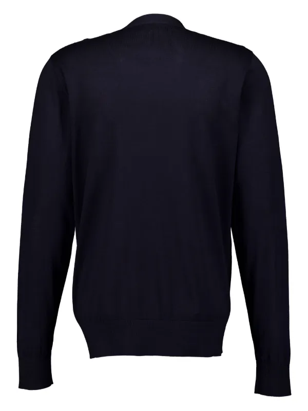 トップス GIVENCHY V Givenchy fine-knit V-neck Cardigan | Blue | FARFETCH