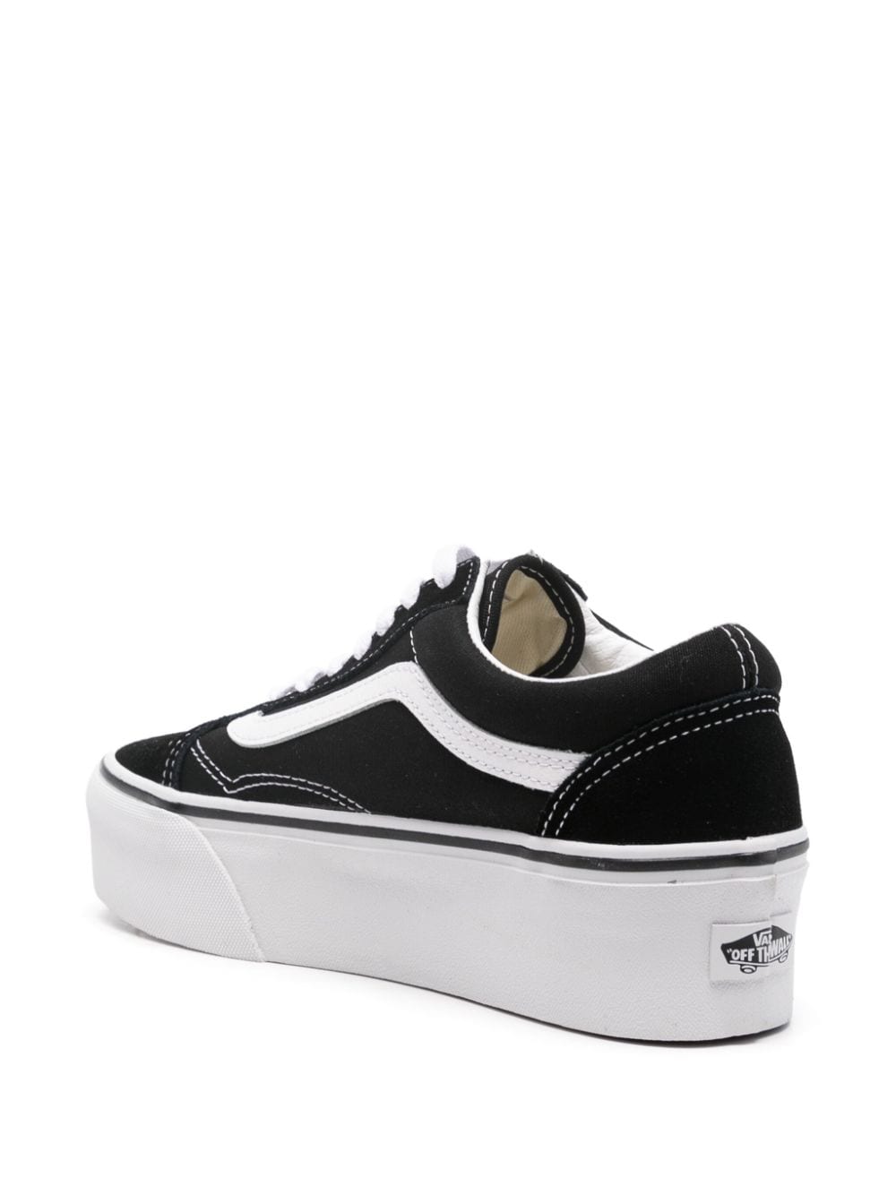 Shop Vans Old Skool Stackform Sneakers In Black