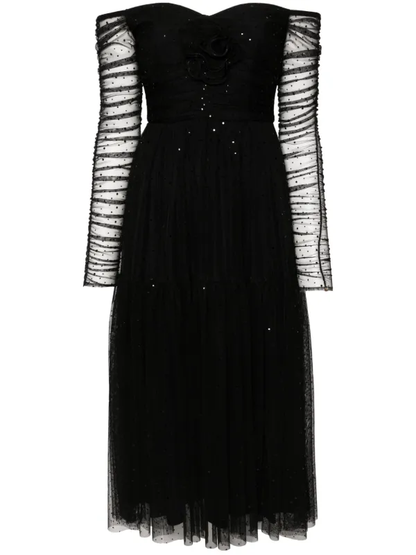 blue sparkly evening dress Manhattan Blue Sequin Slip Maxi Formal Dress - US 12 main image 0