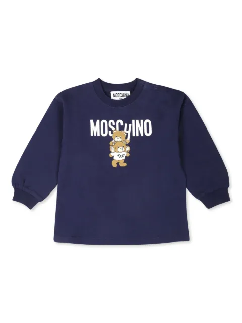 Moschino Kids سويت شيرت قطن بطبعة تيدي