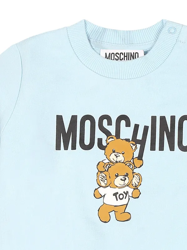 Moschino Kids テディベア スウェットシャツ | ブルー | FARFETCH JP