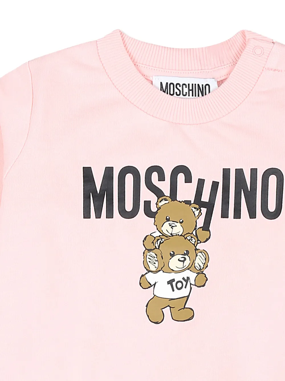 Moschino Kids Sweater met teddybeerprint Roze