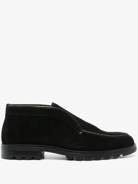 Santoni slip-on suede boots
