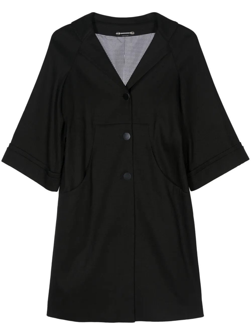 Gucci Pre-Owned Cappotto monopetto anni 2000 - Nero