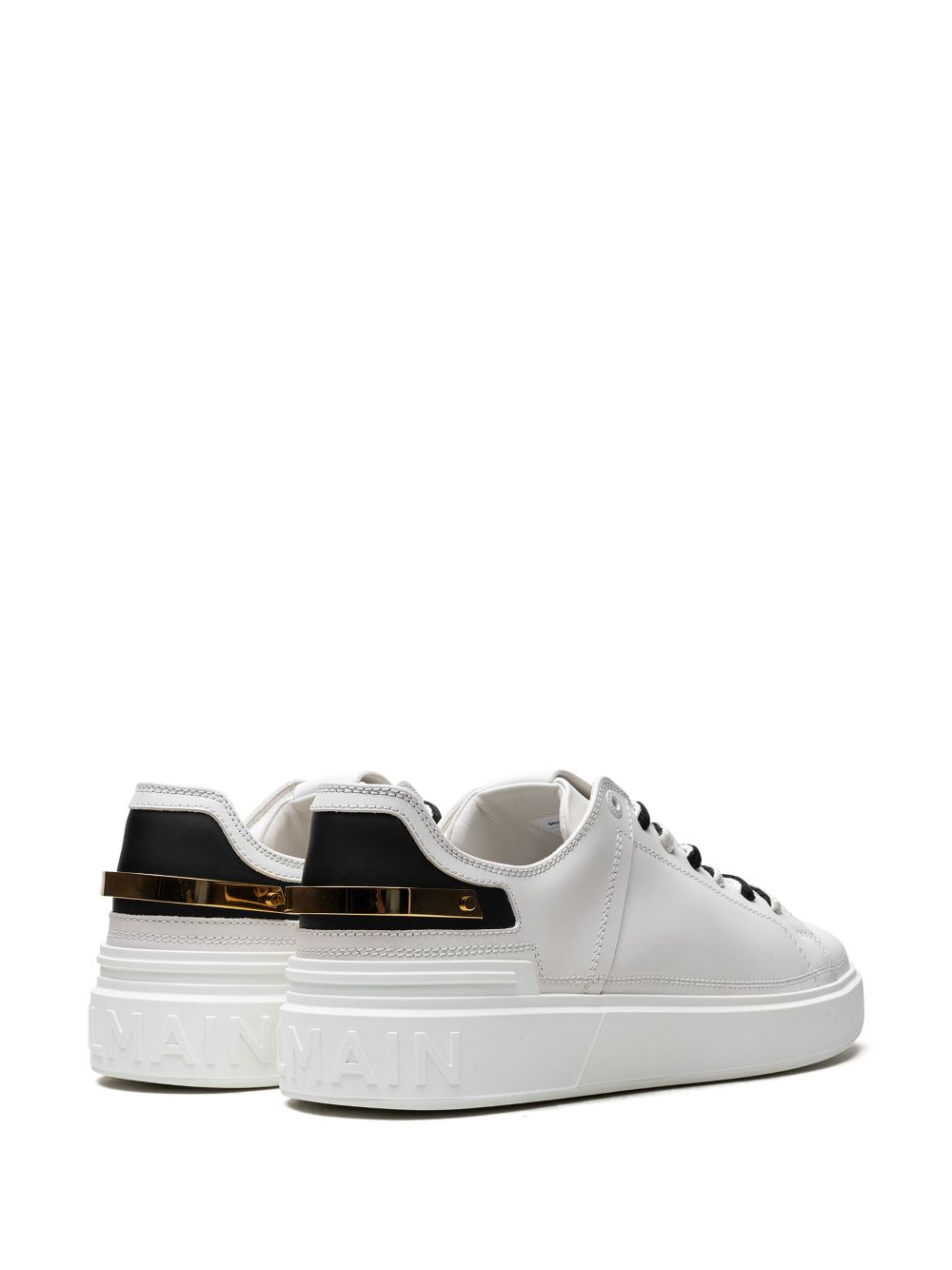 Balmain B-Court "Gold Strap" sneakers Wit