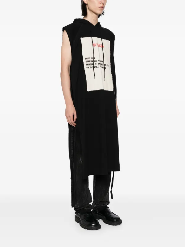 MM6 Maison Margiela パッチ フーデッドベスト | ブラック