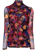 Johnny Was Eclipse Blooms top - Purple