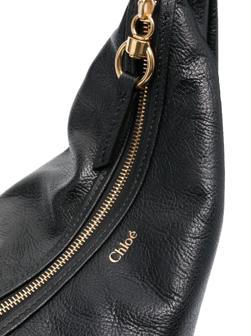 Shop Chloé Medium Bracelet Shoulder Bag In Black