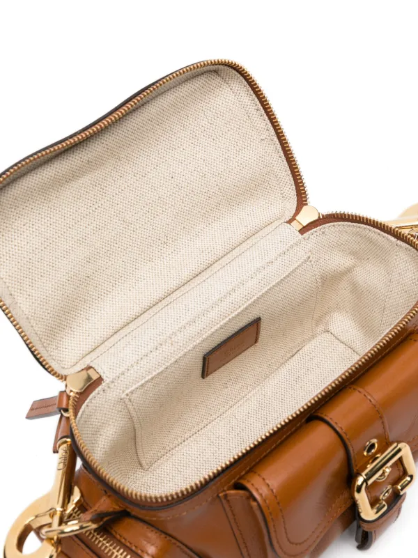 トートバッグ CHLOE S533 Camera Bag Chloé Camera Bag in Shiny Leather in Tapestry blue | Chloé US