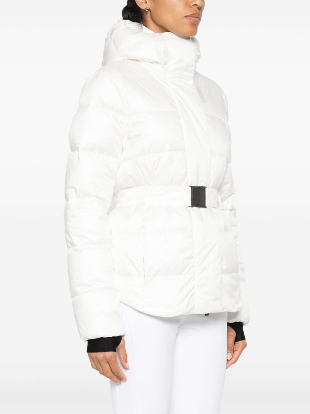 Shop Colmar Glossy Belted Ski Coat In 白色