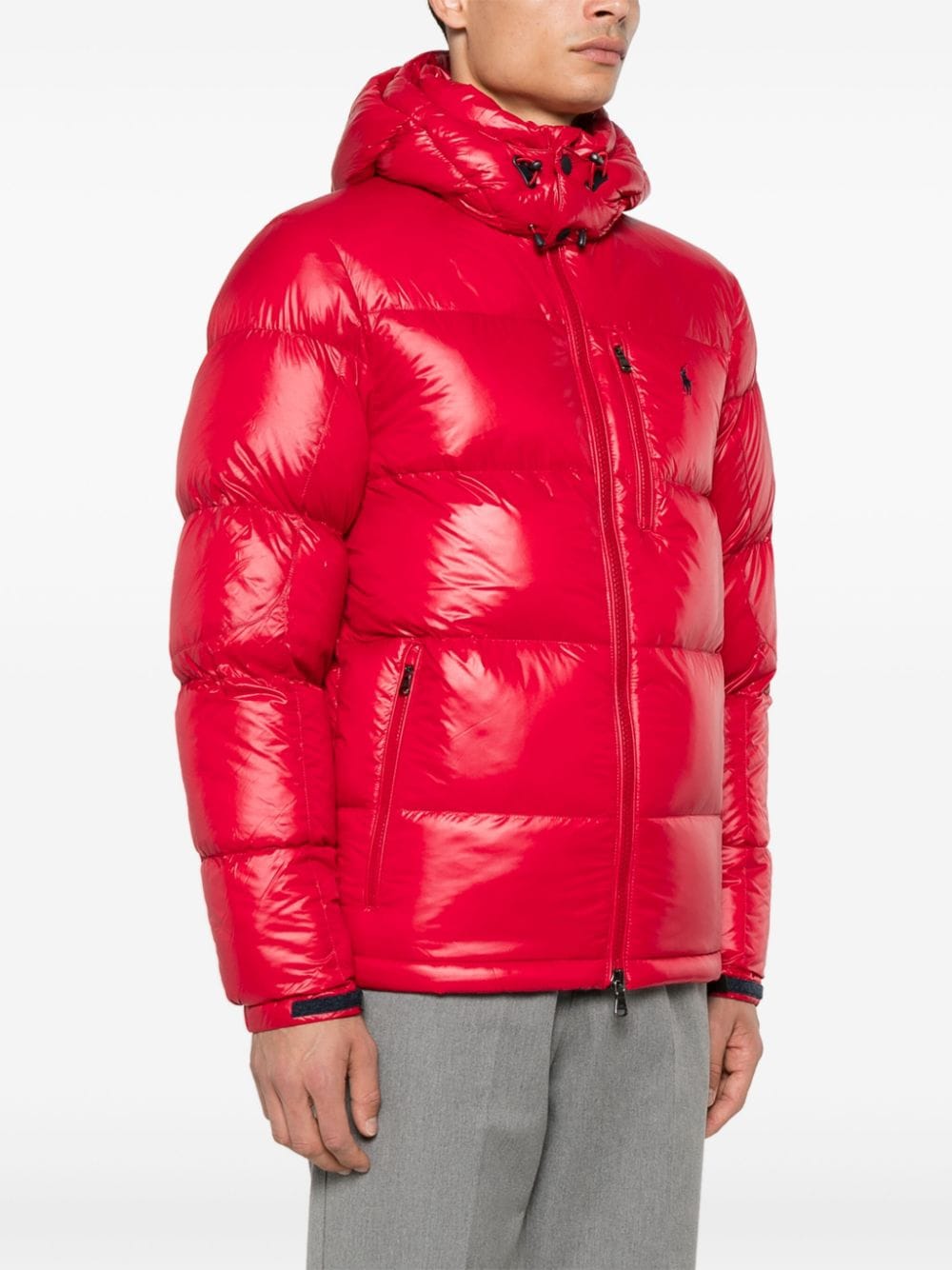 Shop Polo Ralph Lauren The Gorham Puffer Jacket In Red