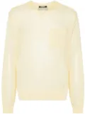 Jacquemus logo-patch sweater - Yellow
