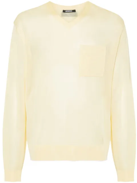 Jacquemus logo-patch sweater